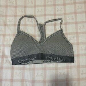 Calvin Klein Women's Black and Gray Bralette